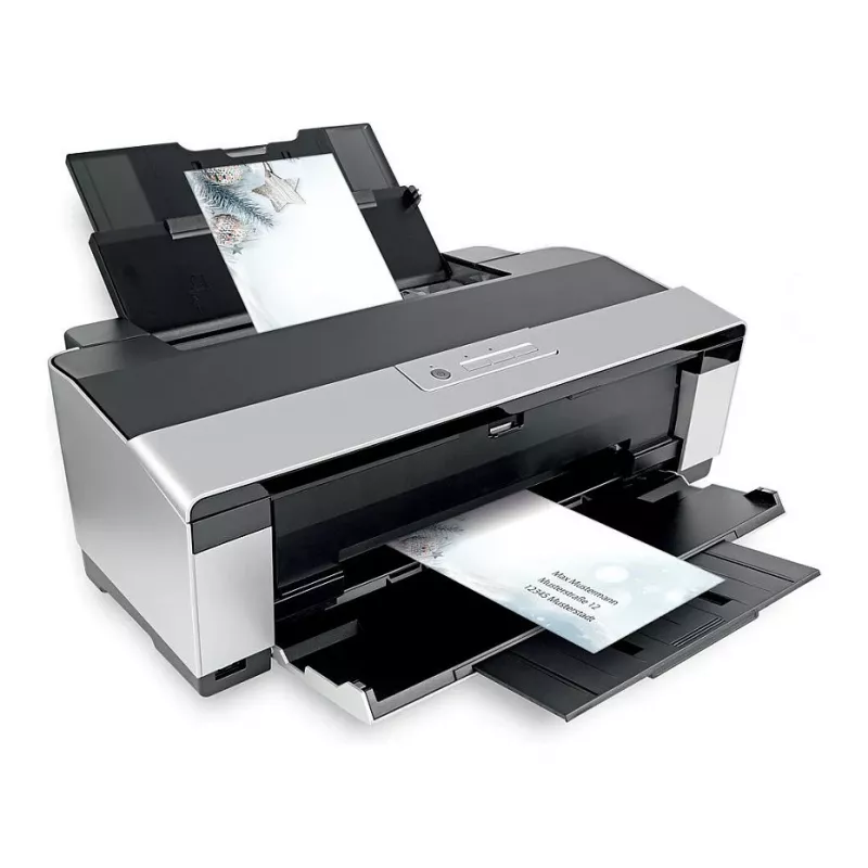 Papel de design SIGEL Snow Star DL 110 x 220 mm 80 g/m² azul/branco DU312