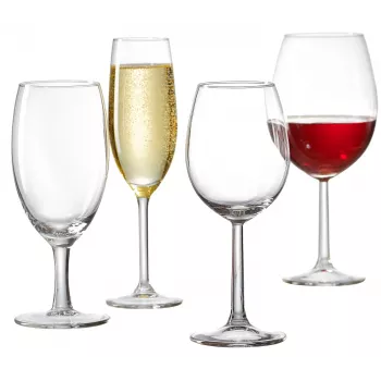 Copo de vinho branco Ritzenhoff & Breker VIO, 320 ml, resistente à máquina de lavar loiça, forma bojuda, altura 200 mm, conjunto de 6 (812169)