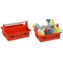 Cesto de transporte allit McPlus Carry Putzteufel vermelho com pega de alumínio, 2 compartimentos grandes 8500903012