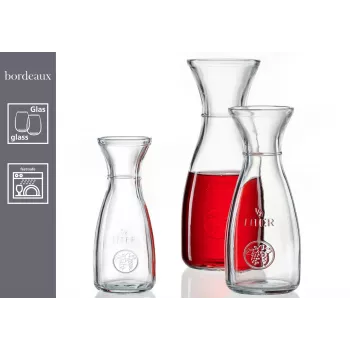 Jarra de vidro Ritzenhoff & Breker Bordeaux 1L, vidro calco-sódico, apta para máquina de lavar loiça, linha de enchimento - pack de 6 818963