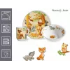 Conjunto de louça infantil Ritzenhoff & Breker animais da floresta, 3 peças (422412)