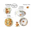 Conjunto de louça infantil Ritzenhoff & Breker animais da floresta, 3 peças (422412)
