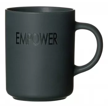 Canecas de porcelana Ritzenhoff & Breker EMPOWER cinzentas, 390 ml, conjunto de 4 425758