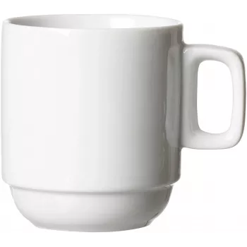 Canecas de porcelana Ritzenhoff & Breker BIANCO brancas, 245 ml, conjunto de 6, empilháveis, aptas para máquina de lavar loiça e micro-ondas 429848
