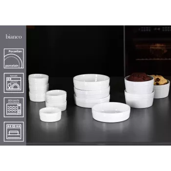 Conjunto de formas de assar Ritzenhoff & Breker BIANCO, 245 ml, 4 peças, porcelana, branco 431452
