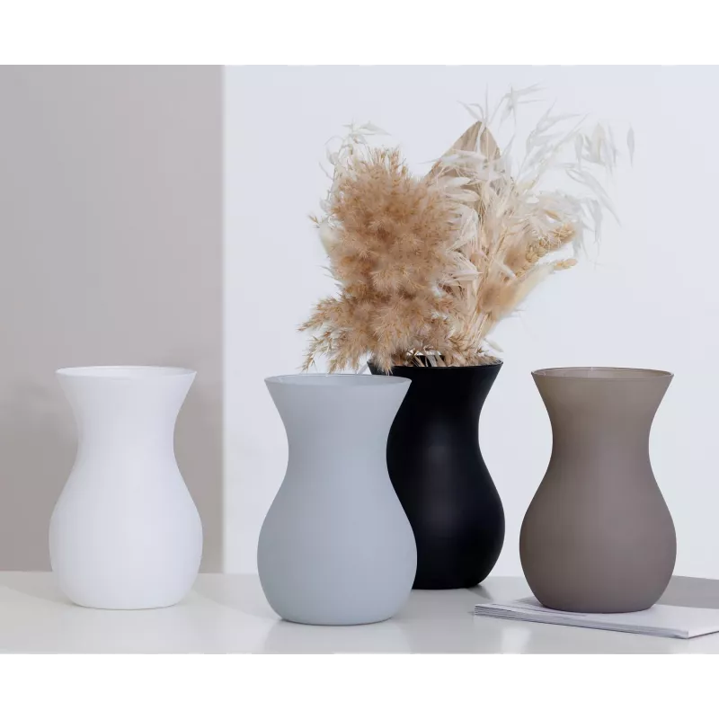 Jarra de flores Ritzenhoff & Breker ANNALENA em vidro preto mate, cónica, 180 mm 816693