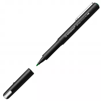 STABILO Fineliner dr!ver, medium, verde, tinta à base de água resistente a borrões e inodora, 1 unid. (1089/36)
