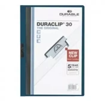DURABLE DURACLIP 30 A4 Pasta de mola Preta (pack de 25) 220028