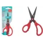 WEDO Gripy Tesoura de trabalhos manuais para canhotos, ponta afiada, 145 mm, Vermelho 771671