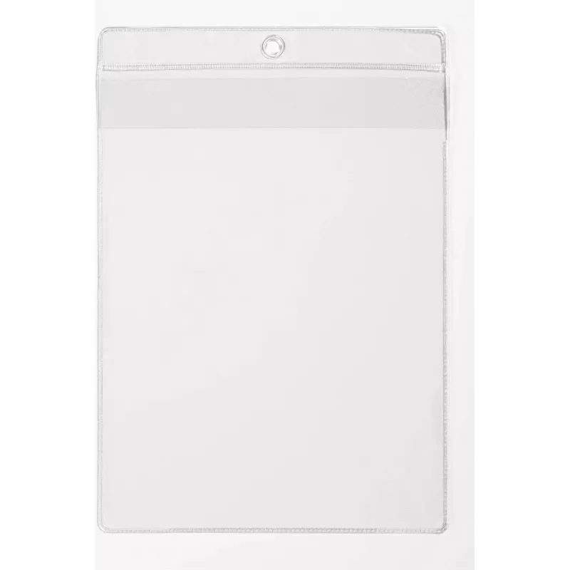 Capa protetora para etiquetas com furo de suspensão, A5, autocolante, transparente, 100 unid. 229819