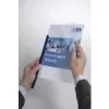 DURABLE tiras de encadernação com mola A4, capacidade 100 folhas, PP transparente, pack de 50 293919