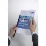 DURABLE tiras de encadernação com mola A4, capacidade 100 folhas, PP transparente, pack de 50 293919