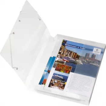 HERLITZ caixa de documentos DIN A4, polipropileno, transparente, lombada 40 mm, 250 x 40 x 330 mm 1948678