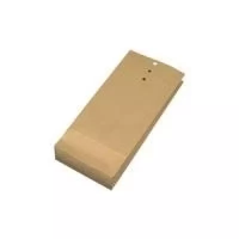 MAILmedia 40117-7 Saco de amostra com fole, 2 vincos, perfurado com 3 furos (fole de 50 mm), castanho natural, 120 g/m²