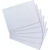 Herlitz fichas DIN A4, pautadas, brancas, 170 g/m², sem madeira, linhas azuis, frente e verso (10621282)