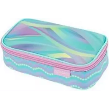 herlitz beatBox New Batik Minty Love estojo, poliéster, fecho de correr XXL, 1 unid. 400205929