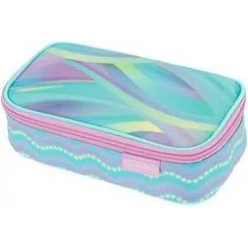herlitz beatBox New Batik Minty Love estojo, poliéster, fecho de correr XXL, 1 unid. 400205929
