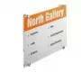 DURABLE CRYSTAL SIGN A3 placa de porta formato vertical, acrílico transparente, montagem com parafusos, 1 conjunto 482619