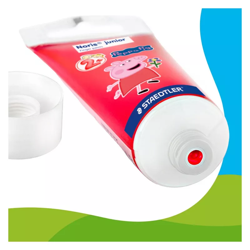 STAEDTLER Noris junior Peppa Pig tintas de dedo, 4 x 150 ml, a partir dos 2 anos 8814 L1