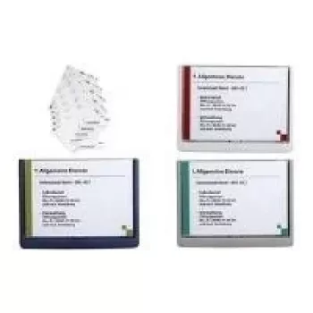 DURABLE CLICK SIGN A5 placa de porta formato horizontal, azul-escuro, 486607