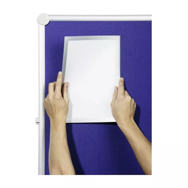 DURABLE DURAFRAME GRIP A4 moldura informativa, autocolante, preta, 1 unid. 496823