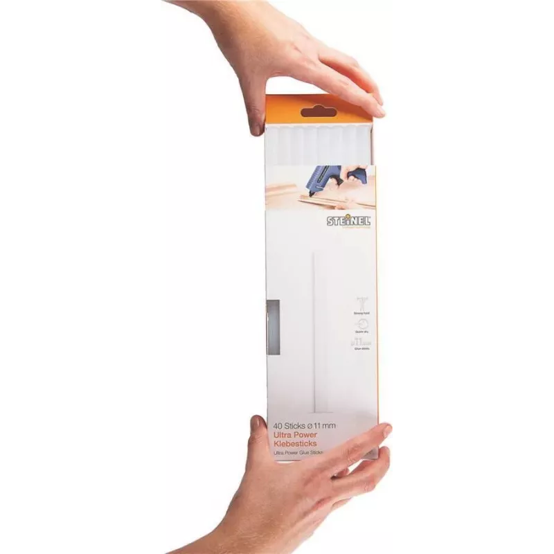 STEINEL Ultra Power Barras de cola 250 mm, 600 unidades, 15 kg (047207)
