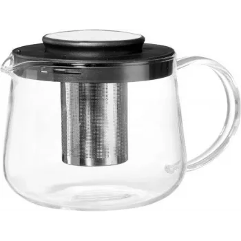 Ritzenhoff & Breker Yucca bule de chá 1,5 L preto/transparente 156713