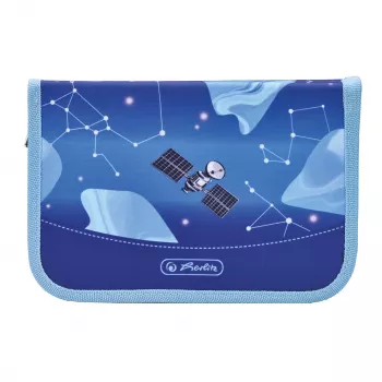 Estojo herlitz Cosmic Explorer, 31 peças, poliéster, 205 x 140 x 38 mm, 2 abas, design espacial 400197095