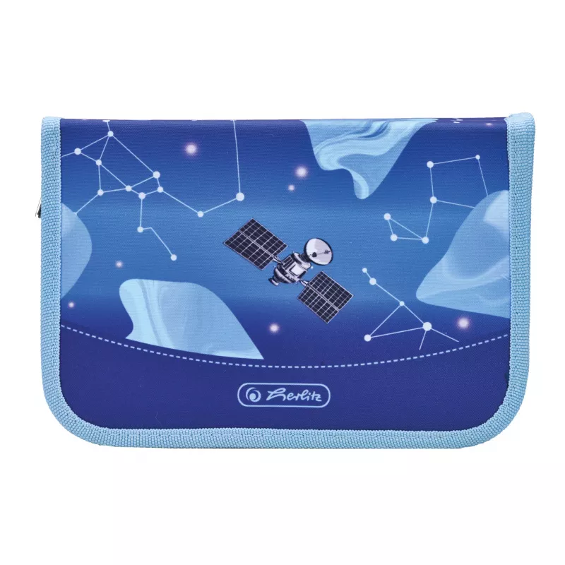 Estojo herlitz Cosmic Explorer, 31 peças, poliéster, 205 x 140 x 38 mm, 2 abas, design espacial 400197095