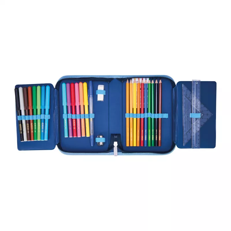 Estojo herlitz Cosmic Explorer, 31 peças, poliéster, 205 x 140 x 38 mm, 2 abas, design espacial 400197095