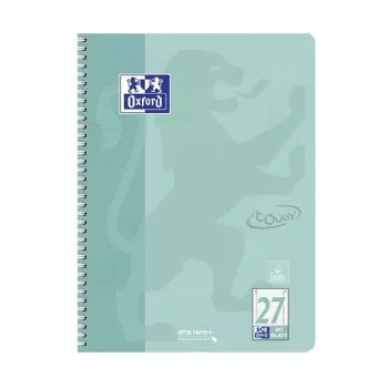 Bloco de apontamentos Oxford TOUCH quadriculado com margem A4, 80 folhas, 90 g/m², várias cores 400196079