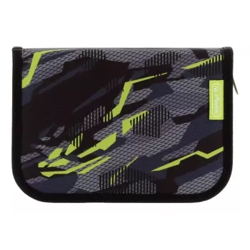 Estojo Herlitz Wild Panther preenchido, 31 peças, poliéster, 205 x 140 x 38 mm, 2 abas 400205912