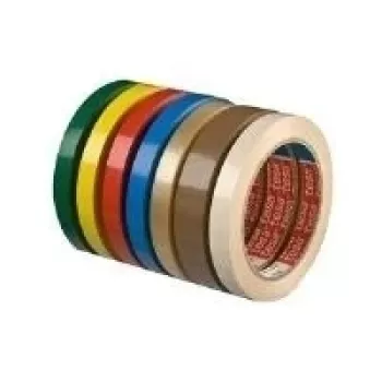 Fita adesiva de embalagem tesa 4204 PVC, 19 mm x 66 m, transparente, adesivo de borracha natural, 8 rolos 04204-00010-00