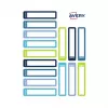 Etiquetas para canetas AVERY, papel, 10 x 50 mm, molduras coloridas, cantos arredondados, para escrita à mão, aderência permanente - 30 etiquetas (RESMI30G)