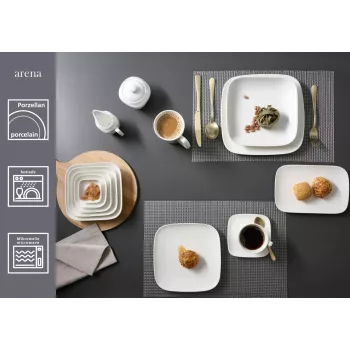 Pratos de sobremesa Ritzenhoff & Breker ARENA 210 mm porcelana, conjunto de 6 583748