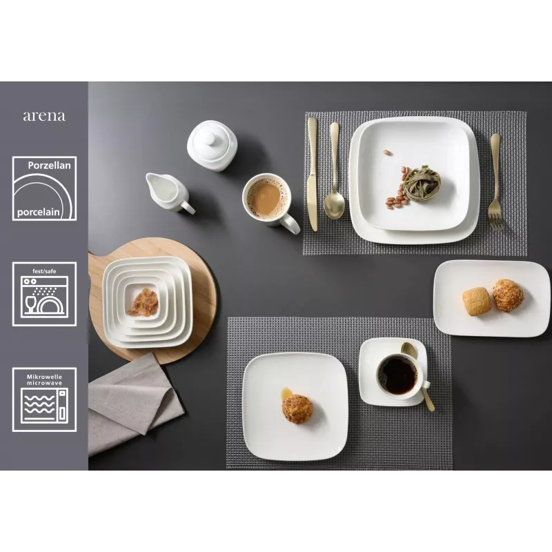 Pratos de sobremesa Ritzenhoff & Breker ARENA 210 mm porcelana, conjunto de 6 583748