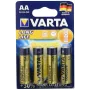 Pilha alcalina VARTA Longlife AA 1,5V 2750mAh pack de 4 (04106110414)
