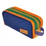Estojo duplo Herlitz Neon Uni colorido poliéster, 2 compartimentos com fecho de correr, 1 unid. 400206618