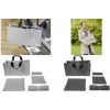 SIGEL BAB02 Desk Sharing Bag Basic L, cinzento-escuro, conjunto de 5 peças