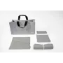 SIGEL BAB01 Desk Sharing Bag Basic L, cinzento-claro, conjunto de 5