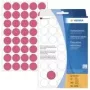 HERMA 2256 etiquetas redondas de aderência permanente vermelho-vivo 19 mm, 960 etiquetas (24 folhas x 40)
