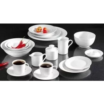 RITZENHOFF & BREKER Snap de R & B Bianco prato de sobremesa, porcelana, branco, 190 mm, conjunto de 6 78060