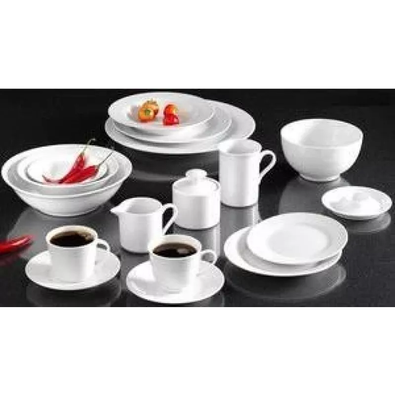 RITZENHOFF & BREKER Snap de R & B Bianco prato de sobremesa, porcelana, branco, 190 mm, conjunto de 6 78060