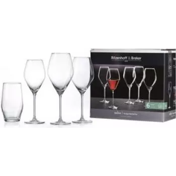 Ritzenhoff & Breker SALSA copo de vinho tinto 470 ml, transparente, apto para máquina de lavar loiça, altura 250 mm, 1 unid. 315806