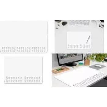 SIGEL resguardo de secretária com grelha de pontos 2026/2027/2028 branco/preto papel 30 folhas (H6301)