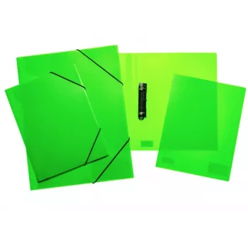 HERMA dossier A4 2 anéis neon verde transparente 25 mm lombada 19713