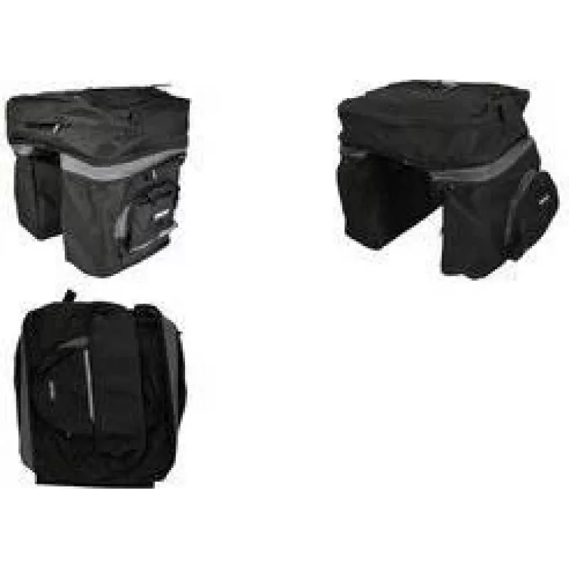 FISCHER saco para bicicleta preto 17L 86245:FISCHER