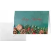 SIGEL DS642 Green Christmas cartão dobrável A6 horizontal, cartão branco 250 g/m², jato de tinta/laser/fotocopiadora, 5 cartões com envelopes