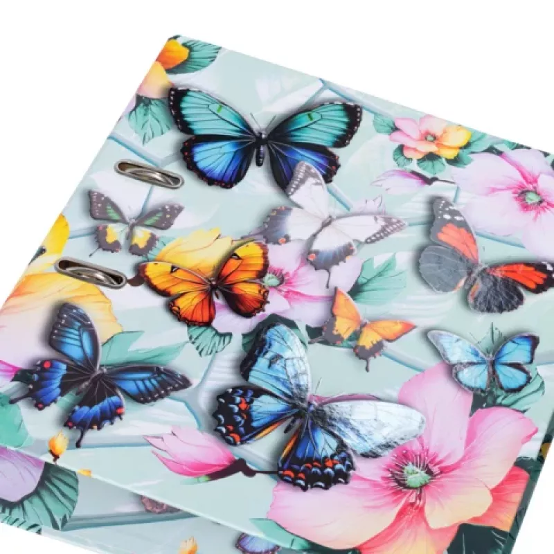HERMA dossier A4 com motivo de borboleta 70 mm lombada, cartão resistente, multicolor 20191