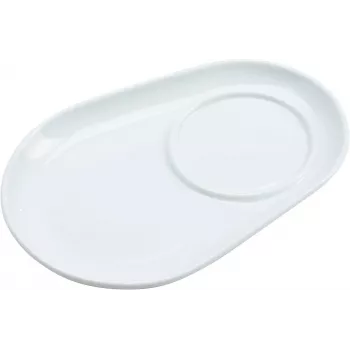 Ritzenhoff & Breker BIANCO bases ovais de porcelana, 125 x 180 x 20 mm, branco, 6 unid. 425895